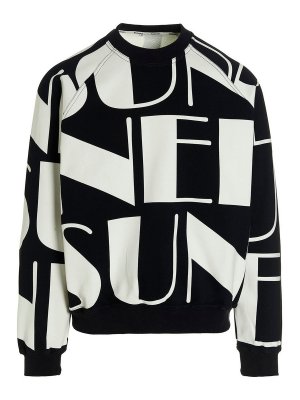 Maison Margiela Logo embroidery hoodie - Black