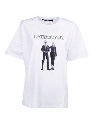 Versace I love you t-shirt - Pink - Women | 10075211A053781PI30