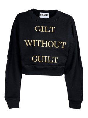 MOSCHINO: スウェット＆セーター - スウェットシャツ/セーター - 黒