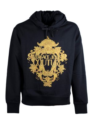 Versace Jeans Couture: Sweatshirts und Pullover - Sweatshirt - Schwarz