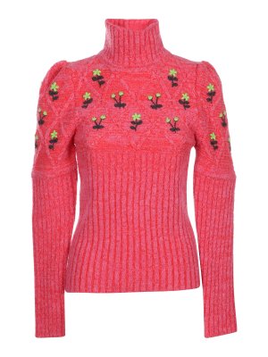 CORMIO: Turtlenecks & Polo necks - Embroidered wool turtleneck