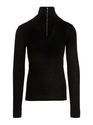 JIL SANDER: Cuellos altos y polos - Suéter Con Cuello Alto - Negro