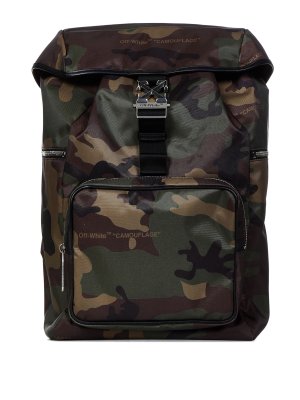 OFF-WHITE: Rucksäcke - Rucksack - Grün