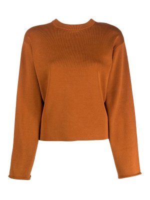 Proenza Schouler: Pull col rond - Pull Col Rond - Orange