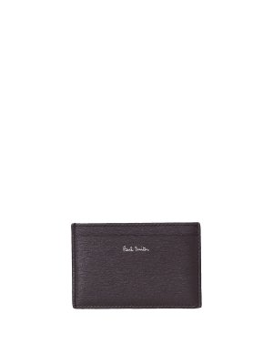 PAUL SMITH: wallets & purses - Textured leather card holder