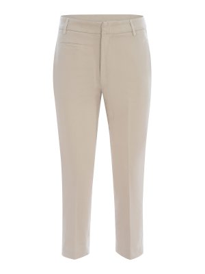 DONDUP: pantaloni casual - Pantaloni in gabardina stretch