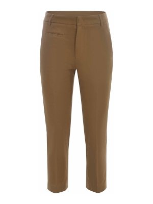 DONDUP: pantaloni casual - Pantaloni in gabardina stretch