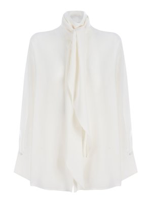 ETRO: shirts - Pussy bow silk blouse
