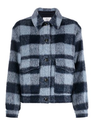WOOLRICH: casual jackets - Fringed-detail button-up jacket