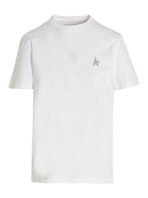 GOLDEN GOOSE: t-shirts - Small star T-shirt