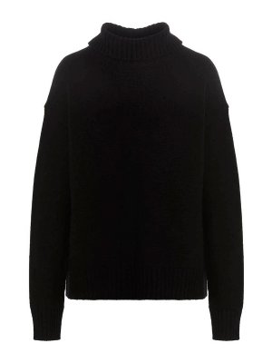 JIL SANDER: Turtlenecks & Polo necks - Cashmere blend sweater with collar