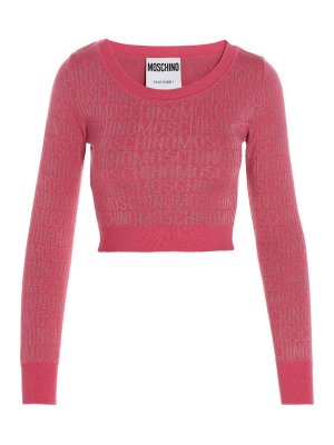 MOSCHINO: crew necks - Monogram sweater