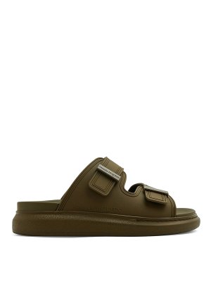 ALEXANDER MCQUEEN: sandals - Rubber sandals with double closure