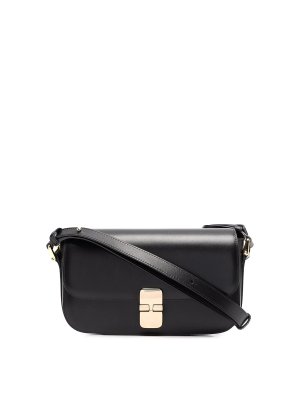 A.P.C.: cross body bags - Sac Grace bag in smooth leather and clasp