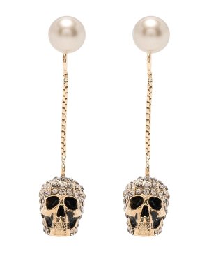 ALEXANDER MCQUEEN: Ciondoli - Collana in ottone con ciondolo a teschio