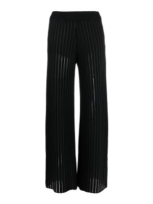 FABIANA FILIPPI: casual trousers - Wide leg knittedd trousers