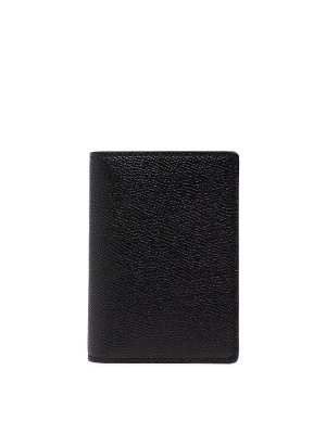 Maison Margiela: wallets & purses - Logo-print leather wallet