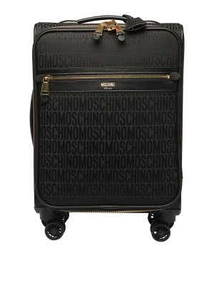 MOSCHINO: Luggage & Travel bags - Monogram trolley with telescopic handle