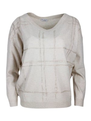 BRUNELLO CUCINELLI: crew necks - Cashmere blend crewneck