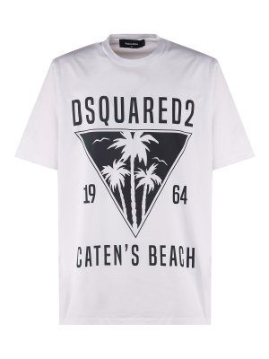 DSQUARED2: T-shirts - T-Shirt - Weiß