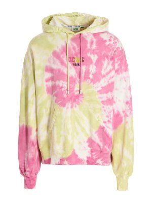 M.S.G.M. Logo print tie dye sweatshirt by burro studio
