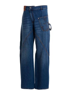 J.W. ANDERSON: Boyfriend - Jeans twisted workwear