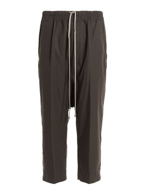RICK OWENS: Pantalones casual - Drawstring Cropped - Gris