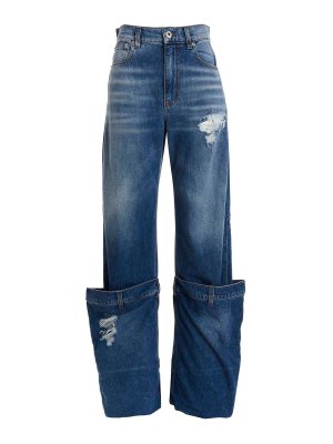 Philosophy di Lorenzo Serafini Denim jeans with removable