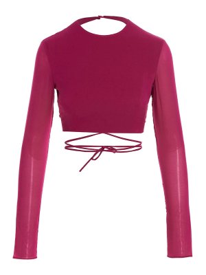 Tシャツ・カットソー ALEXANDRE VAUTHIER SS23 Off-shoulder top (231KTO1809 BLUSH) Alexandre Vauthier Off-shoulder top - Pink | 231KTO1809BLUSH