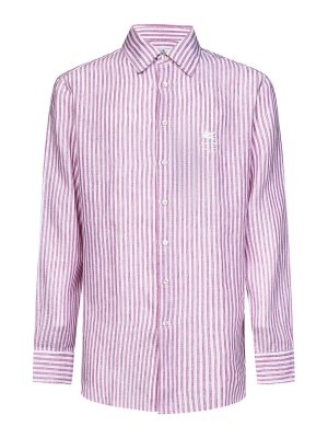 Tシャツ・カットソー BARBA SS24 Poplin shirt (T1U12P01PZ2710 0001) Barba Poplin shirt - Blue - Men | PZ2710I1U12B09BLU | thebs.com
