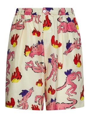 Marni: Hosen Shorts - Shorts - Weiß