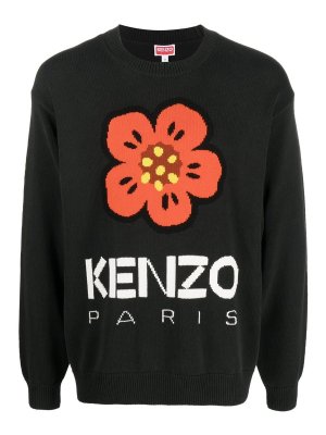 KENZO: crew necks - Boke flower crew neck