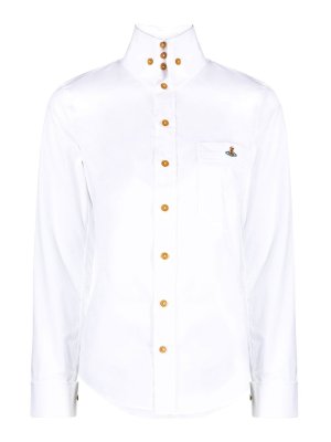 VIVIENNE WESTWOOD: shirts - Orb high collar shirt