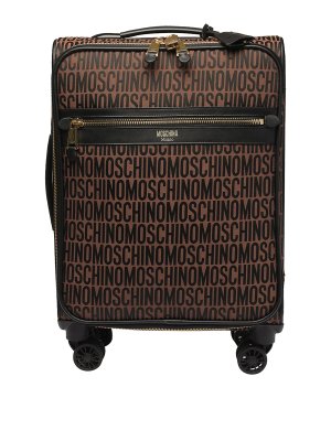 MOSCHINO: Borse da viaggio - Trolley con logo all over
