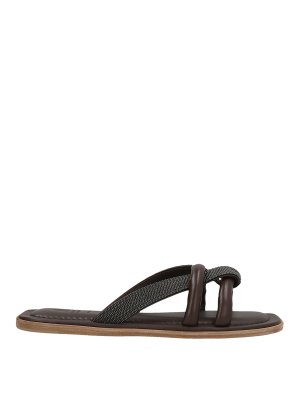 BRUNELLO CUCINELLI: Sandalen - Sandalen - Braun