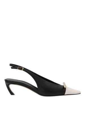 サンダル・ミュール LANVIN SS23 'Swing Back' slingbacks (FWBASS06RASOP23 10) Lanvin Swing back slingbacks - Black - Women | FWBASS06RASOP2310