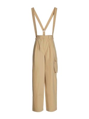 KENZO: casual trousers - Brace cargo pants