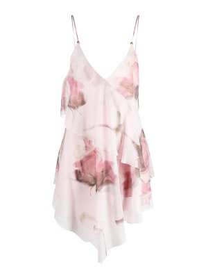 BLUMARINE: short dresses - Rose print mini dress