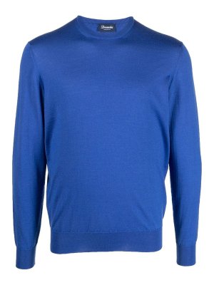 DRUMOHR: maglia collo rotondo - Pullover girocollo in lana e seta