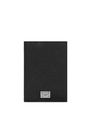 DOLCE & GABBANA: wallets & purses - Leather document holder with logo