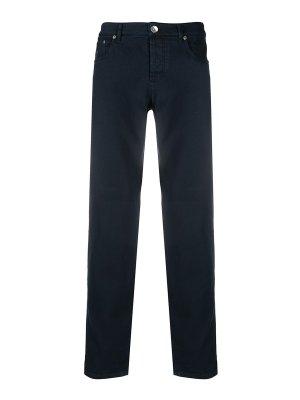 BRUNELLO CUCINELLI: ストレートジーンズ - ストレートジーンズ - ダークウォッシュ