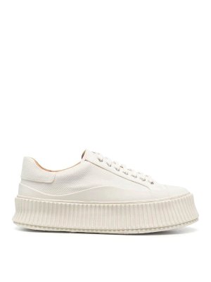 JIL SANDER: Chaussures de sport - Baskets - Blanc