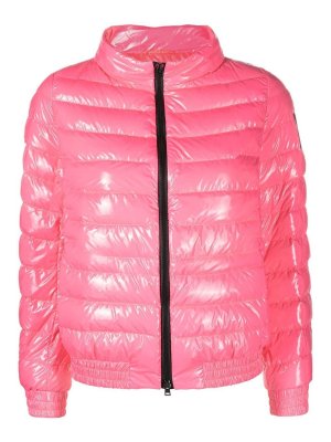 HERNO: padded jackets - Quilted glossy bomber jacket