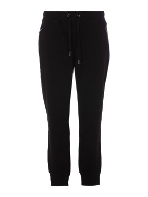 DOLCE & GABBANA: tracksuit bottoms - Logo plaque tracksuit bottom