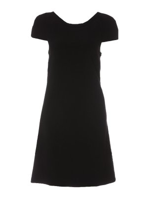 Balmain Logo button knit dress - White - Women | AF0R6045KB070FA