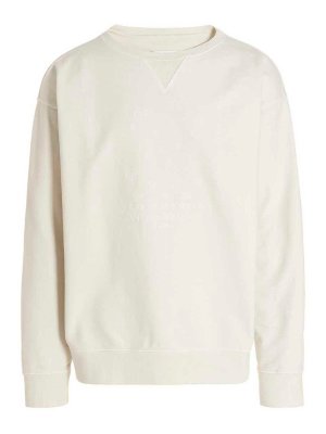 Maison Margiela: Sweatshirts und Pullover - Sweatshirt - Weiß