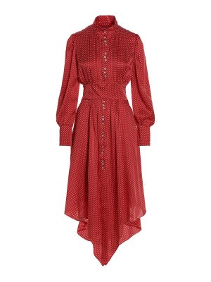 Ganni Puffed sleeves dress - Pink - Women | F7361397 | thebs.com