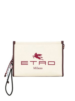 ETRO: Clutch - Pochette - Blanc