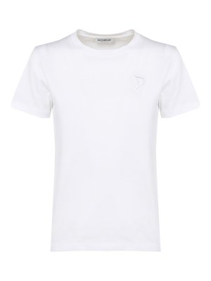 Versace Printed Tee - White - Women | 10075321A053781W000