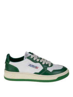 AUTRY: trainers - Two-tone leather sneakers with logo